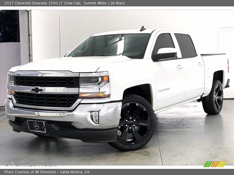 Summit White / Jet Black 2017 Chevrolet Silverado 1500 LT Crew Cab