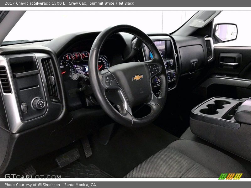 Summit White / Jet Black 2017 Chevrolet Silverado 1500 LT Crew Cab