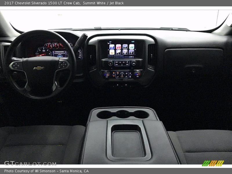 Summit White / Jet Black 2017 Chevrolet Silverado 1500 LT Crew Cab