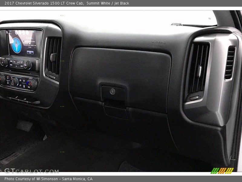 Summit White / Jet Black 2017 Chevrolet Silverado 1500 LT Crew Cab