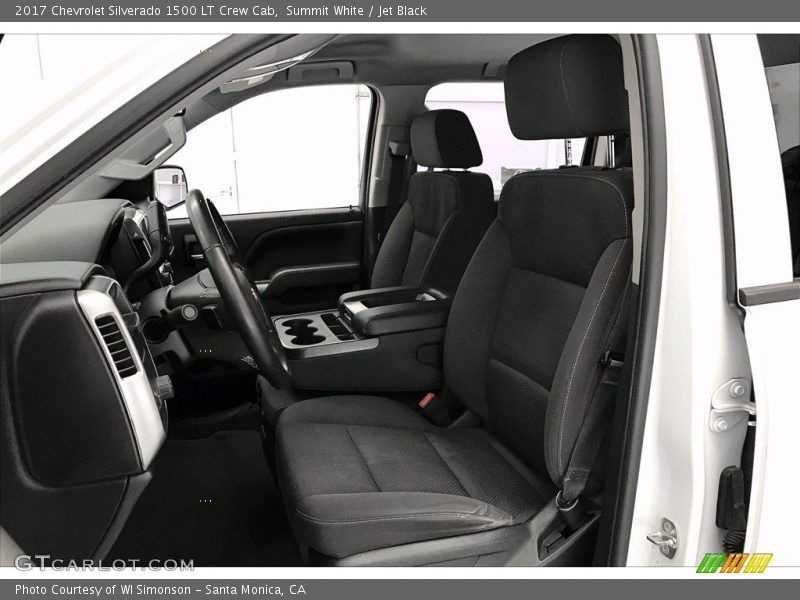 Summit White / Jet Black 2017 Chevrolet Silverado 1500 LT Crew Cab