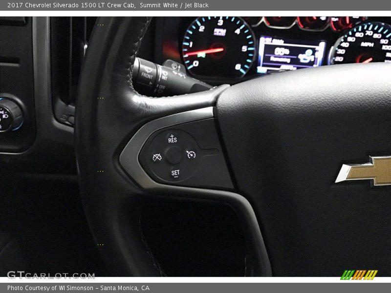 Summit White / Jet Black 2017 Chevrolet Silverado 1500 LT Crew Cab