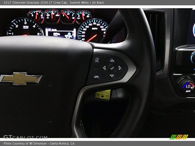 Summit White / Jet Black 2017 Chevrolet Silverado 1500 LT Crew Cab