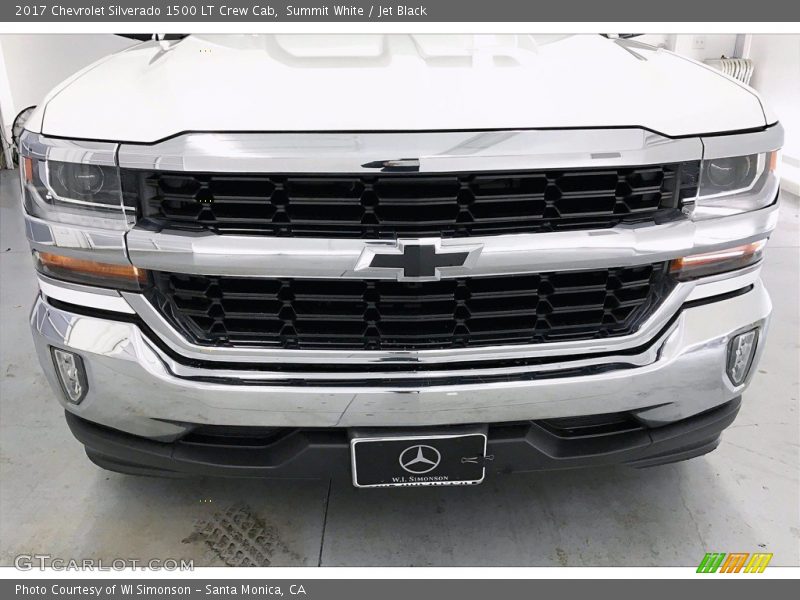 Summit White / Jet Black 2017 Chevrolet Silverado 1500 LT Crew Cab
