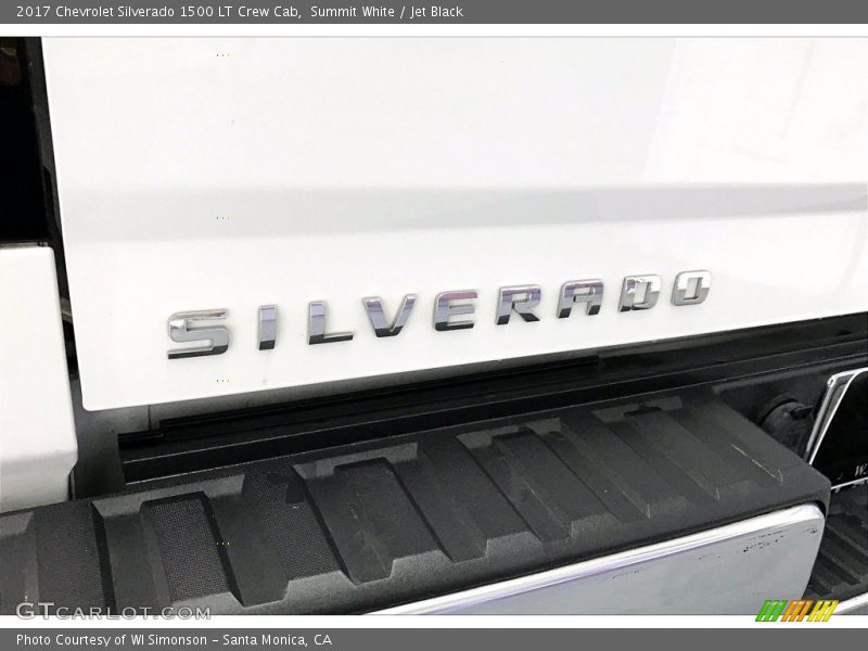 Summit White / Jet Black 2017 Chevrolet Silverado 1500 LT Crew Cab