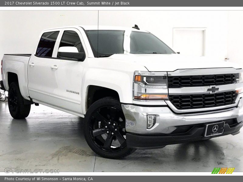 Summit White / Jet Black 2017 Chevrolet Silverado 1500 LT Crew Cab
