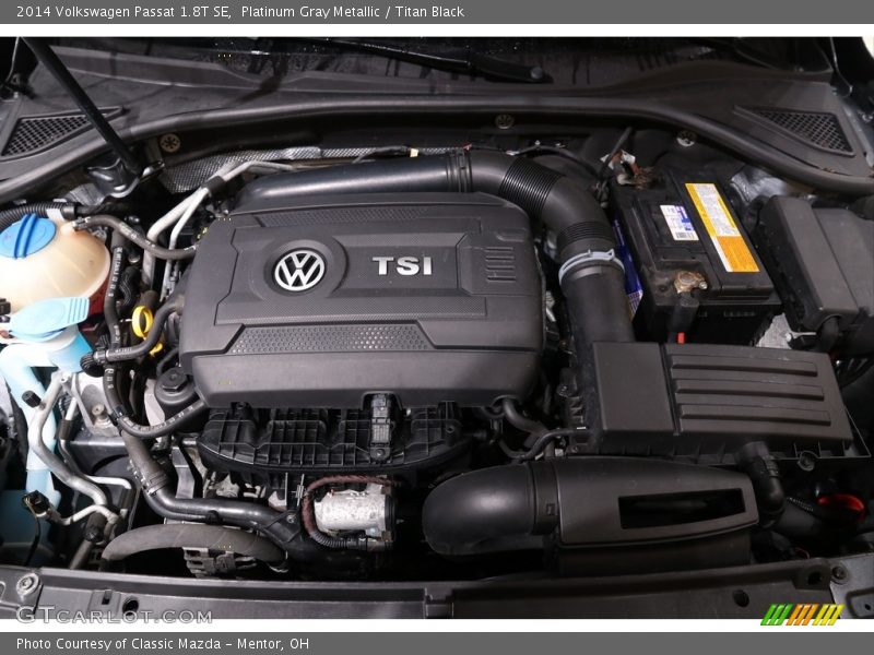  2014 Passat 1.8T SE Engine - 1.8 Liter FSI Turbocharged DOHC 16-Valve VVT 4 Cylinder