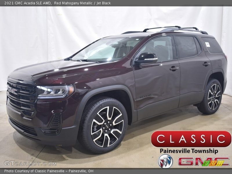 Red Mahogany Metallic / Jet Black 2021 GMC Acadia SLE AWD