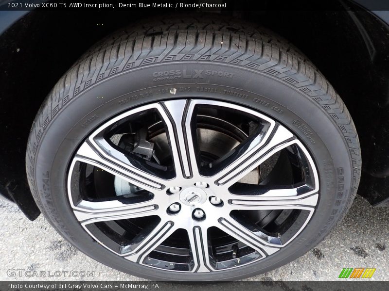 Denim Blue Metallic / Blonde/Charcoal 2021 Volvo XC60 T5 AWD Inscription