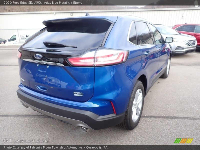 Atlas Blue Metallic / Ebony 2020 Ford Edge SEL AWD