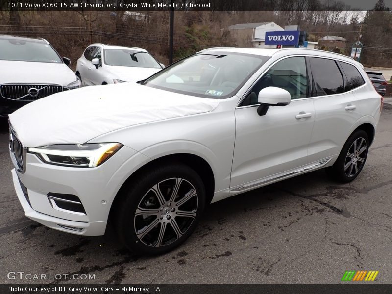 Crystal White Metallic / Charcoal 2021 Volvo XC60 T5 AWD Inscription