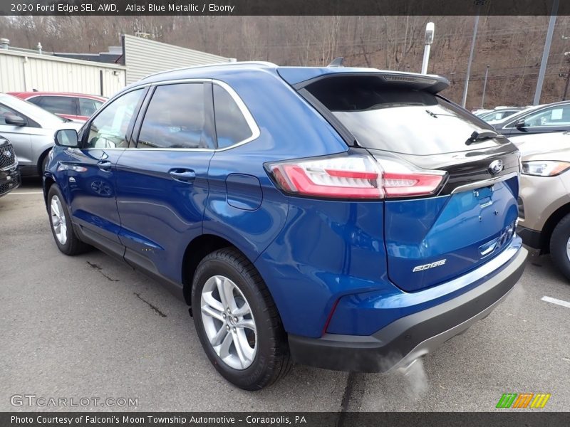 Atlas Blue Metallic / Ebony 2020 Ford Edge SEL AWD