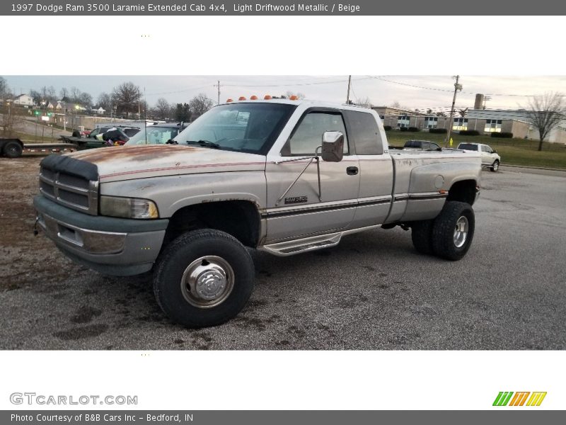 Light Driftwood Metallic / Beige 1997 Dodge Ram 3500 Laramie Extended Cab 4x4