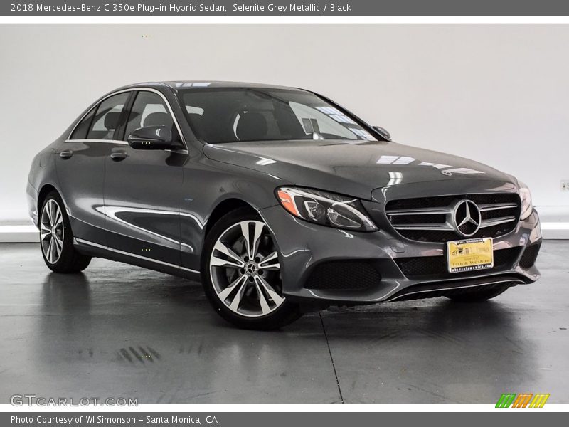 Selenite Grey Metallic / Black 2018 Mercedes-Benz C 350e Plug-in Hybrid Sedan