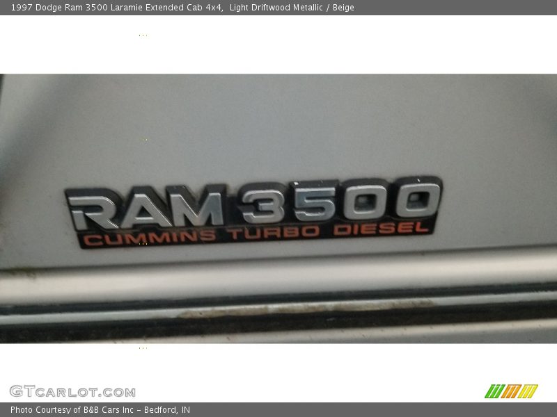Light Driftwood Metallic / Beige 1997 Dodge Ram 3500 Laramie Extended Cab 4x4