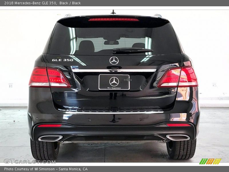 Black / Black 2018 Mercedes-Benz GLE 350