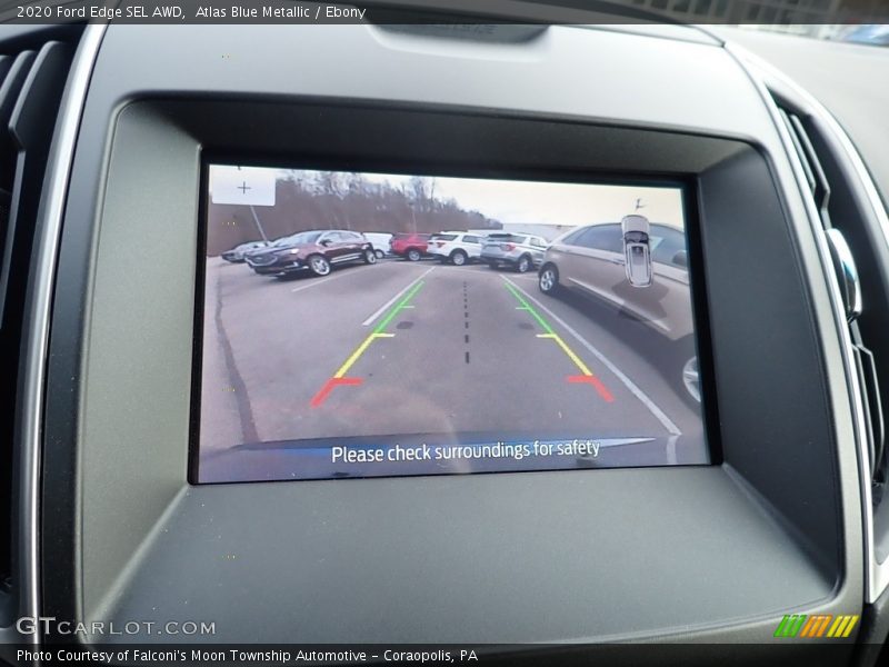 Atlas Blue Metallic / Ebony 2020 Ford Edge SEL AWD