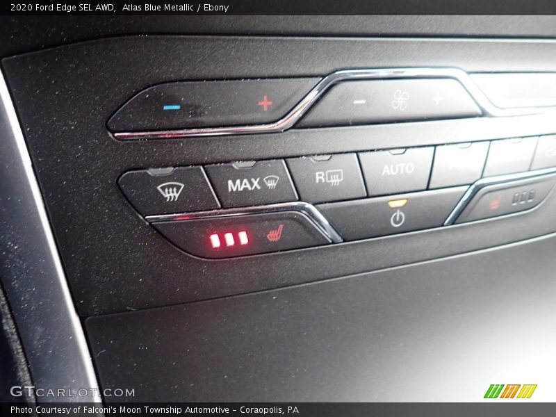 Atlas Blue Metallic / Ebony 2020 Ford Edge SEL AWD