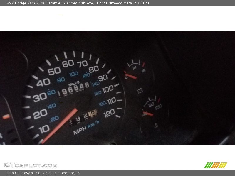 Light Driftwood Metallic / Beige 1997 Dodge Ram 3500 Laramie Extended Cab 4x4