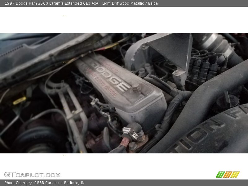 Light Driftwood Metallic / Beige 1997 Dodge Ram 3500 Laramie Extended Cab 4x4