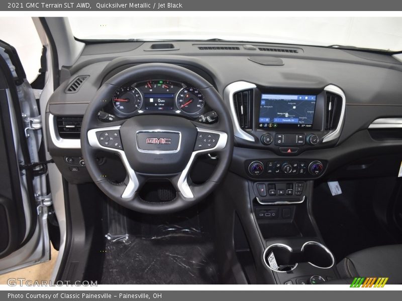 Quicksilver Metallic / Jet Black 2021 GMC Terrain SLT AWD