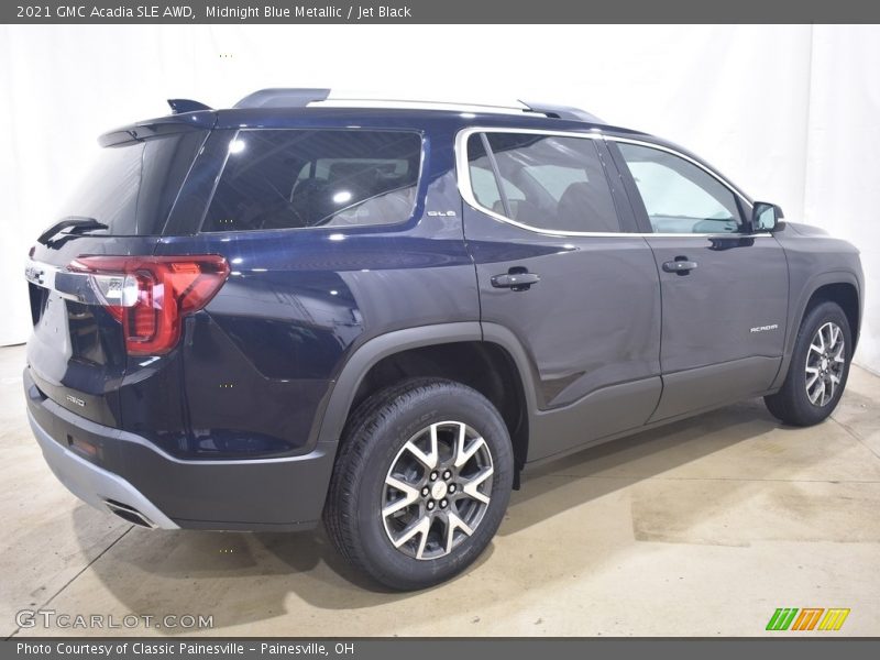 Midnight Blue Metallic / Jet Black 2021 GMC Acadia SLE AWD