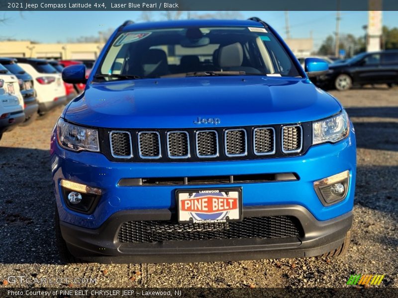 Laser Blue Pearl / Black 2021 Jeep Compass Latitude 4x4