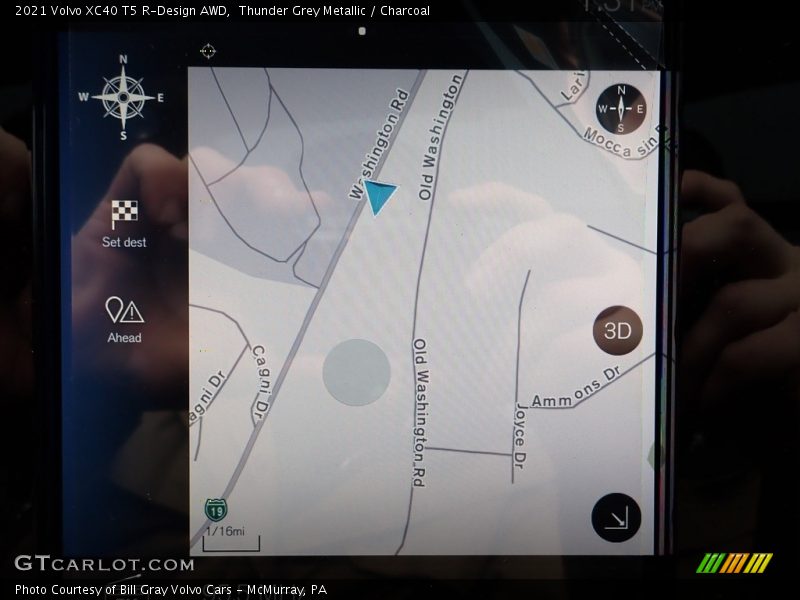 Navigation of 2021 XC40 T5 R-Design AWD