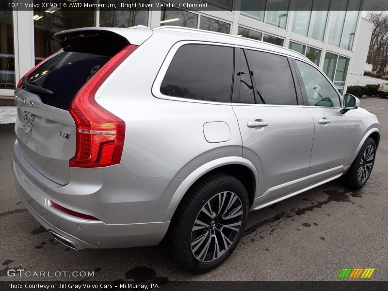Bright Silver Metallic / Charcoal 2021 Volvo XC90 T6 AWD Momentum