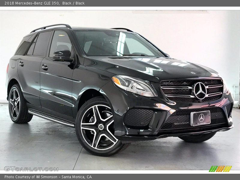 Black / Black 2018 Mercedes-Benz GLE 350