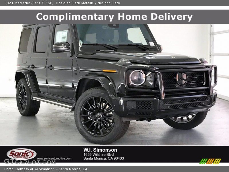 Obsidian Black Metallic / designo Black 2021 Mercedes-Benz G 550