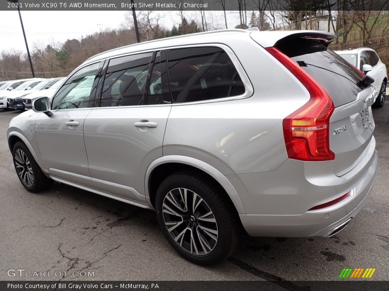 Bright Silver Metallic / Charcoal 2021 Volvo XC90 T6 AWD Momentum