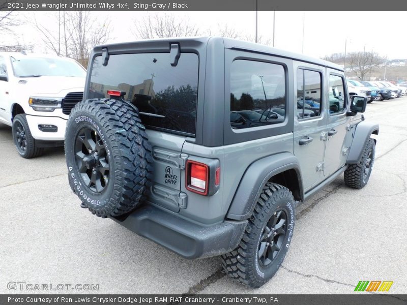 Sting-Gray / Black 2021 Jeep Wrangler Unlimited Willys 4x4
