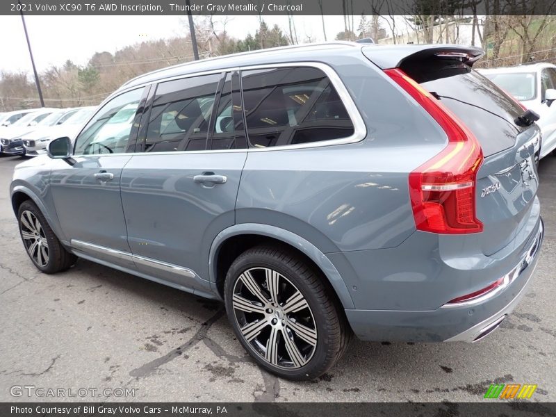 Thunder Gray Metallic / Charcoal 2021 Volvo XC90 T6 AWD Inscription