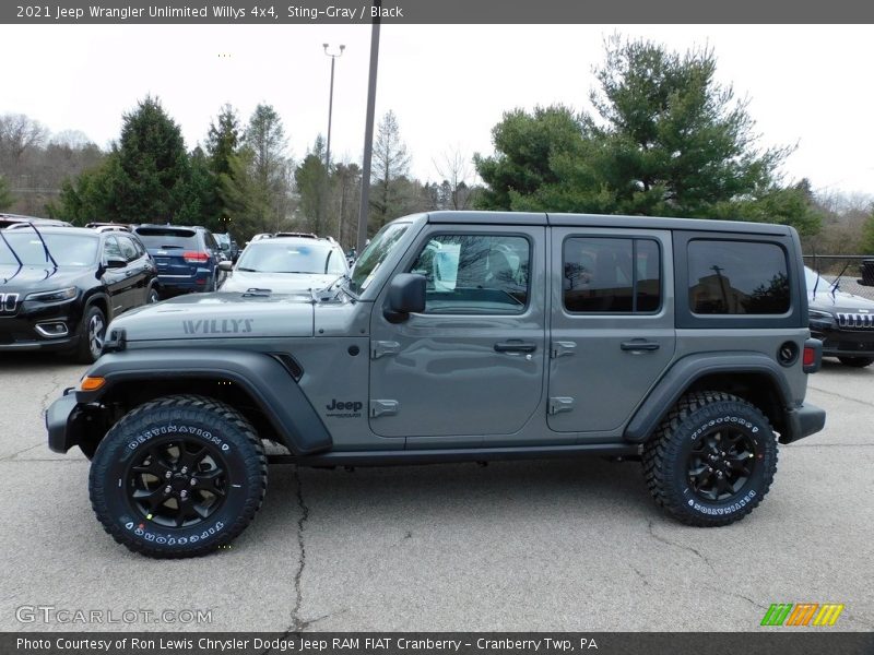 Sting-Gray / Black 2021 Jeep Wrangler Unlimited Willys 4x4