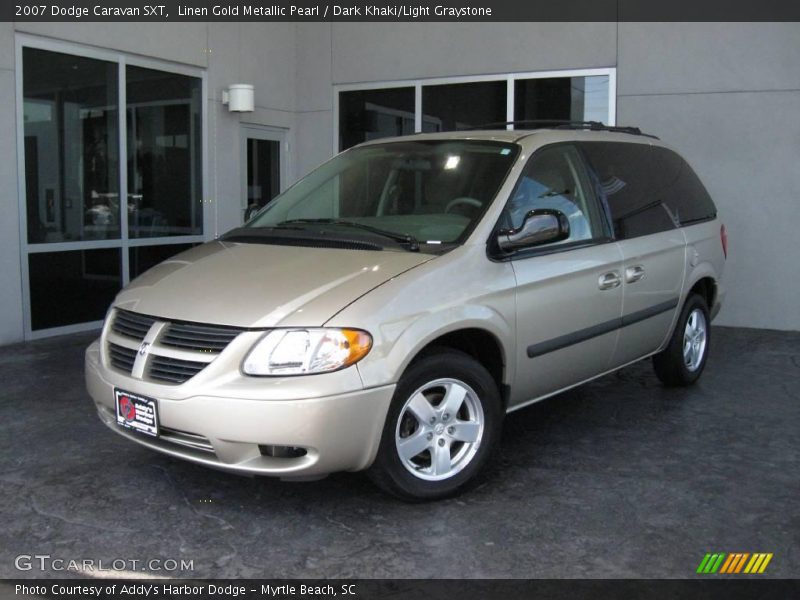 Linen Gold Metallic Pearl / Dark Khaki/Light Graystone 2007 Dodge Caravan SXT