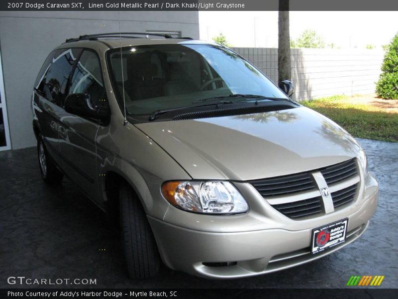 Linen Gold Metallic Pearl / Dark Khaki/Light Graystone 2007 Dodge Caravan SXT