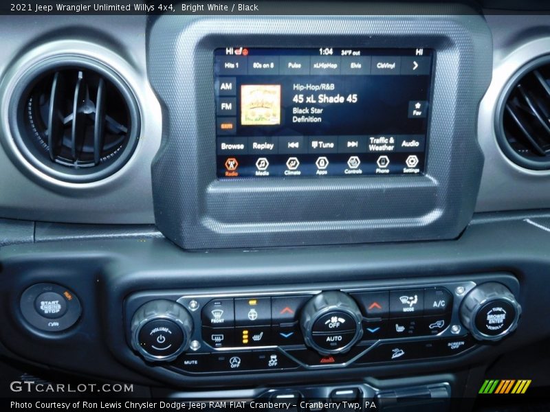 Bright White / Black 2021 Jeep Wrangler Unlimited Willys 4x4