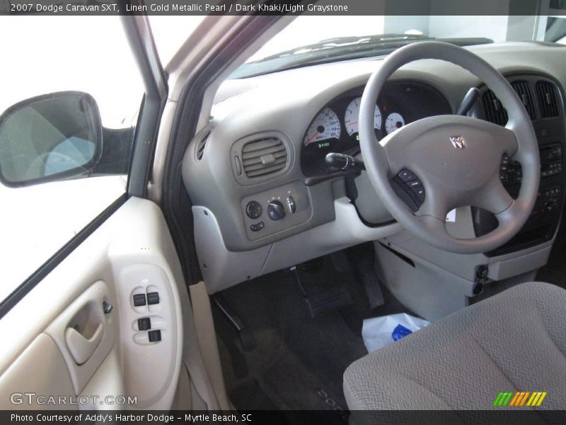 Linen Gold Metallic Pearl / Dark Khaki/Light Graystone 2007 Dodge Caravan SXT