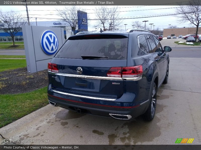 Tourmaline Blue Metallic / Titan Black 2021 Volkswagen Atlas SEL 4Motion