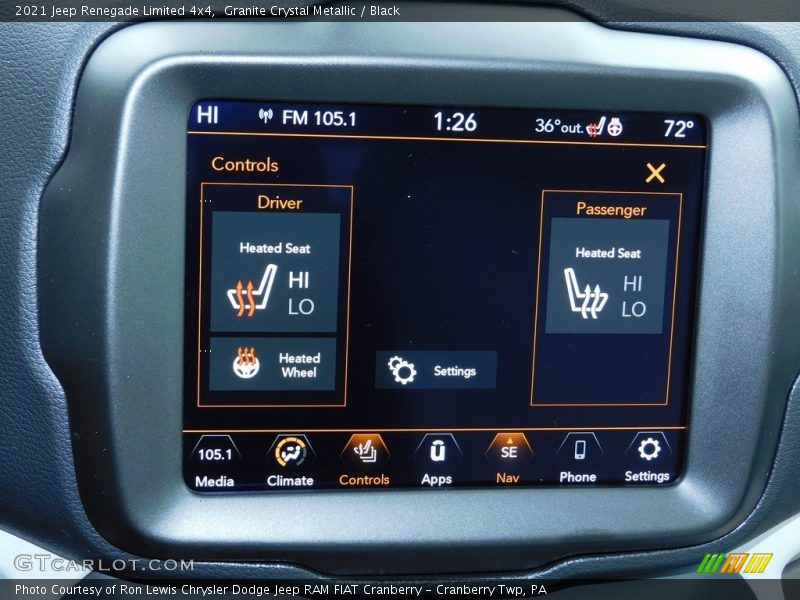 Granite Crystal Metallic / Black 2021 Jeep Renegade Limited 4x4