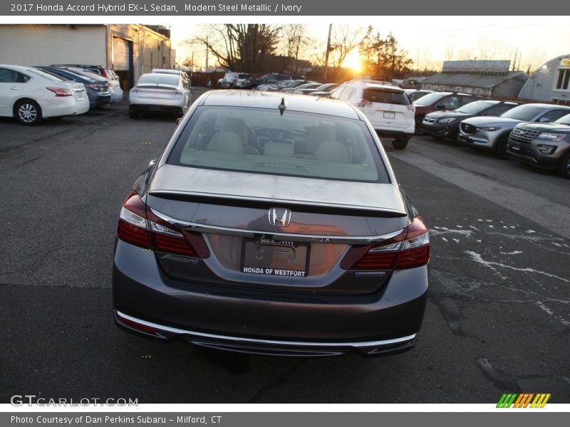 Modern Steel Metallic / Ivory 2017 Honda Accord Hybrid EX-L Sedan