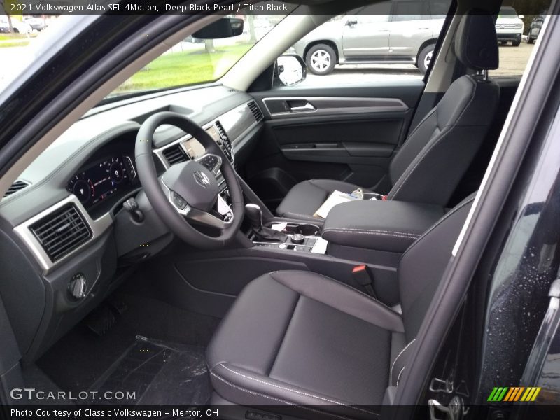 Deep Black Pearl / Titan Black 2021 Volkswagen Atlas SEL 4Motion