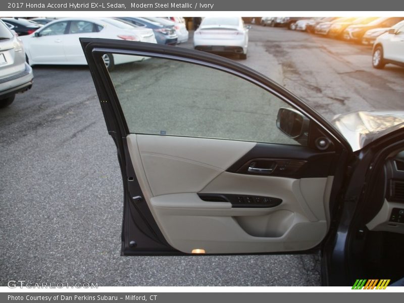 Modern Steel Metallic / Ivory 2017 Honda Accord Hybrid EX-L Sedan