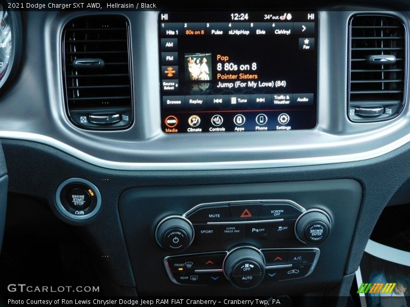 Hellraisin / Black 2021 Dodge Charger SXT AWD
