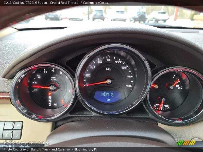 Crystal Red Tintcoat / Cashmere/Cocoa 2013 Cadillac CTS 3.6 Sedan