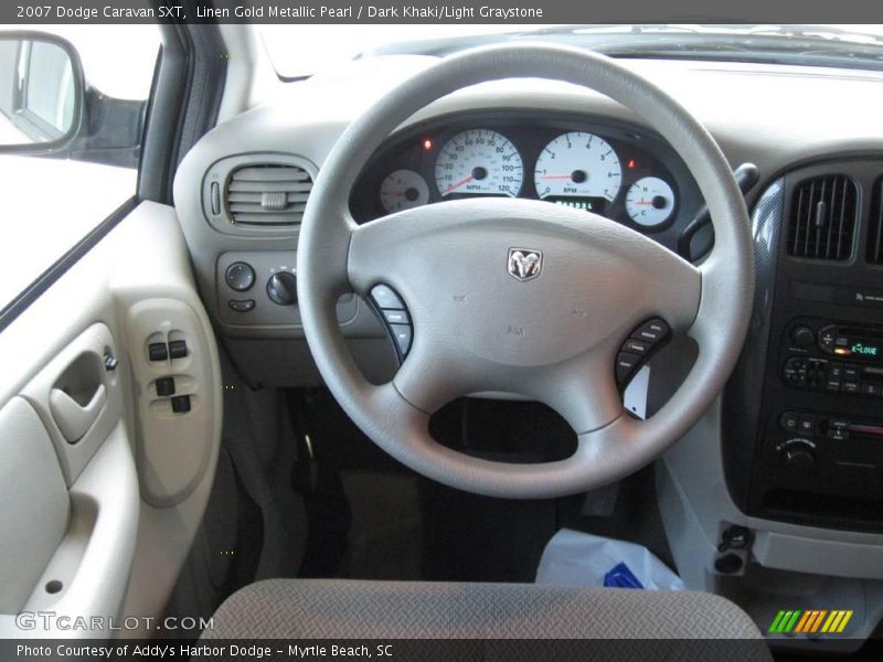 Linen Gold Metallic Pearl / Dark Khaki/Light Graystone 2007 Dodge Caravan SXT