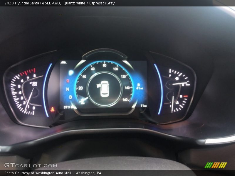 Quartz White / Espresso/Gray 2020 Hyundai Santa Fe SEL AWD