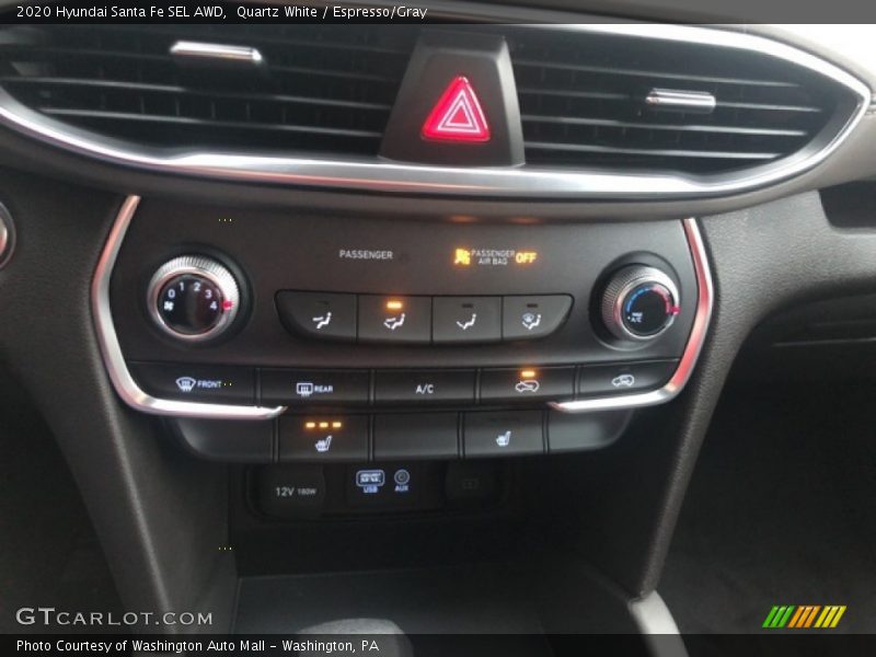 Quartz White / Espresso/Gray 2020 Hyundai Santa Fe SEL AWD