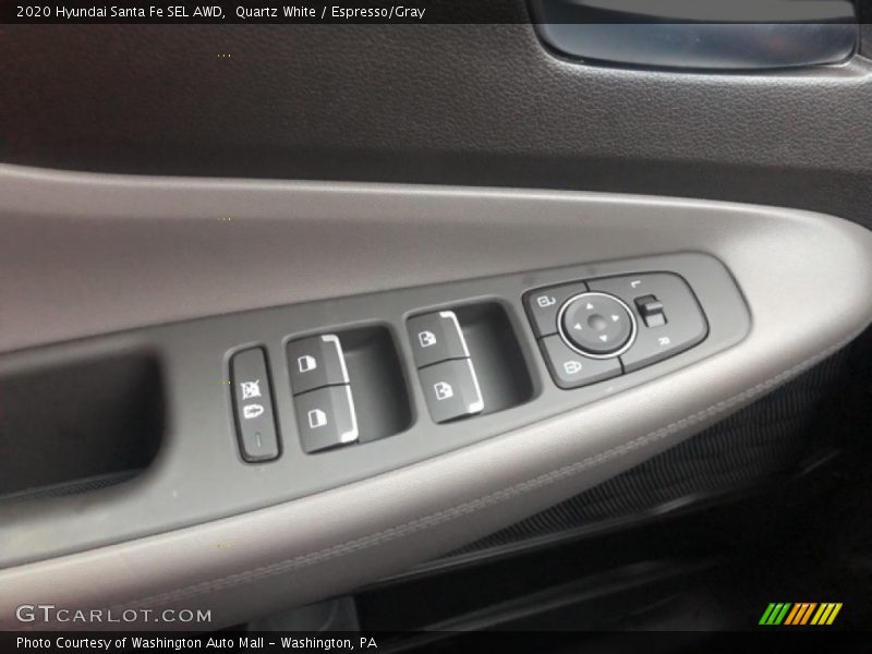 Quartz White / Espresso/Gray 2020 Hyundai Santa Fe SEL AWD